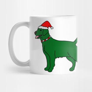 Green Christmas Dog Mug